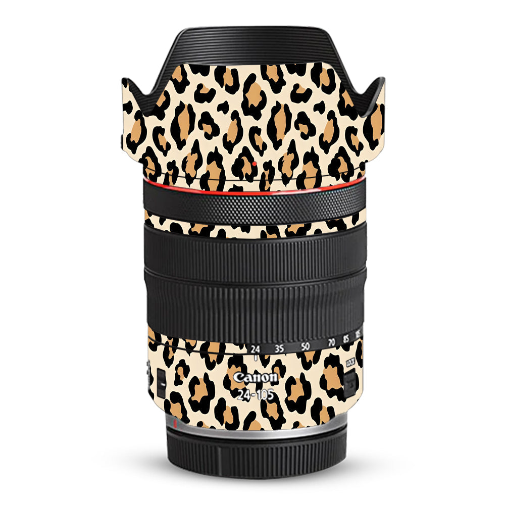 Sandy Leopard Spots Canon RF 24–105mm f/4L IS USM Camera Lens Skin