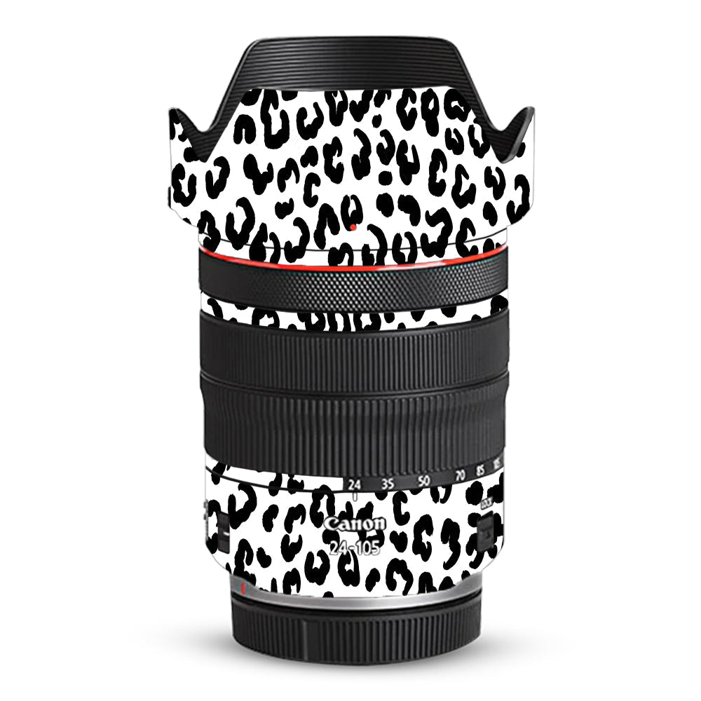 White Leopard Canon RF 24–105mm f/4L IS USM Camera Lens Skin