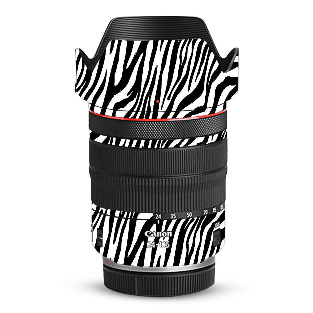 Classic Zebra Stripes Canon RF 24–105mm f/4L IS USM Camera Lens Skin