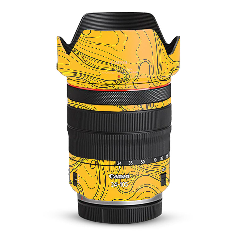Topographic Map Pattern Canon RF 24–105mm f/4L IS USM Camera Lens Skin