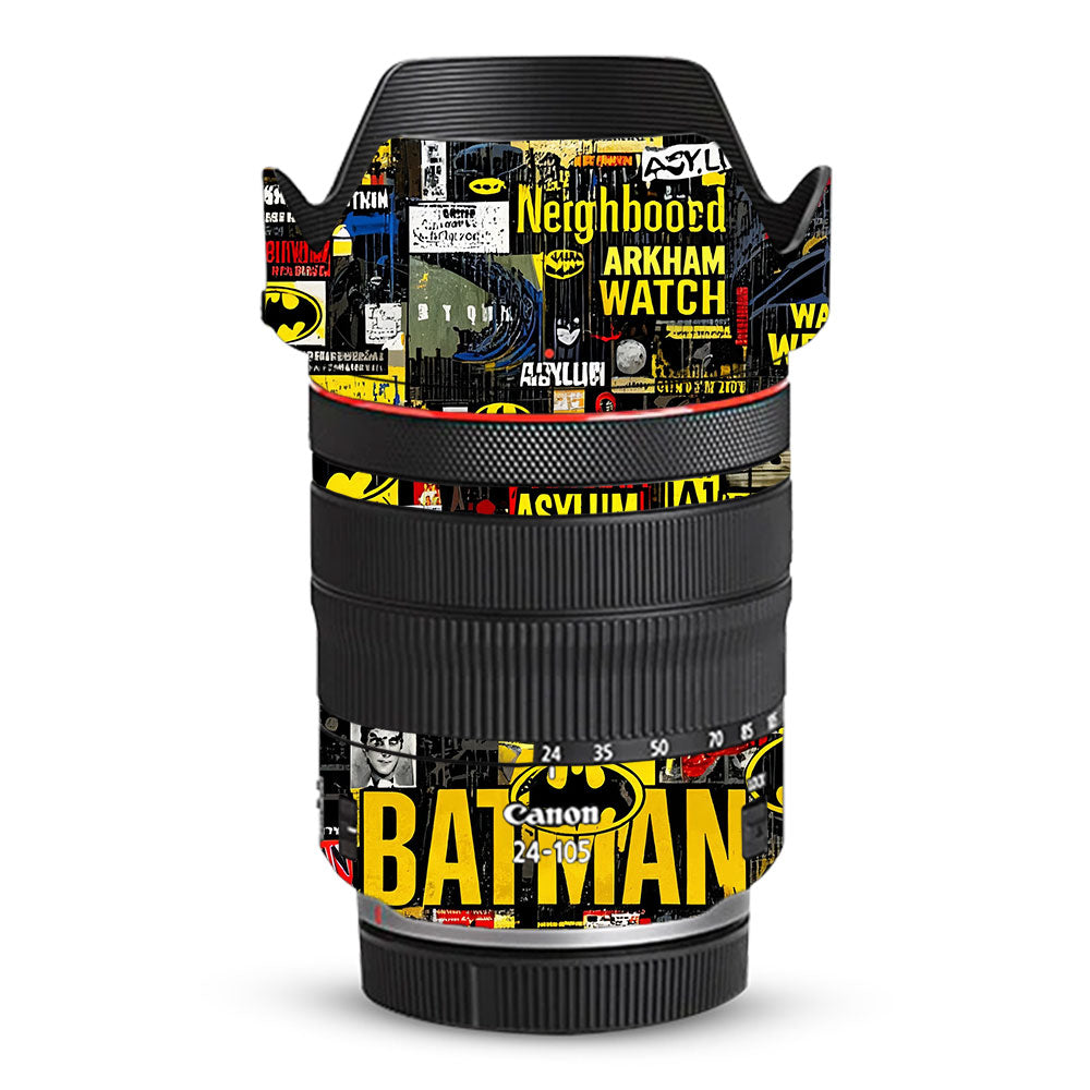 Batman Collage Canon RF 24–105mm f/4L IS USM Camera Lens Skin