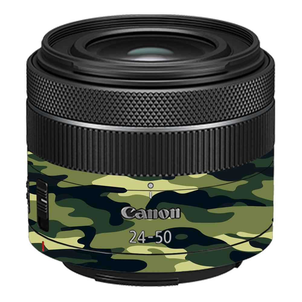 Forest Green Camo Canon RF 24–50mm f/4.5–6.3 IS STM Camera Lens Skin