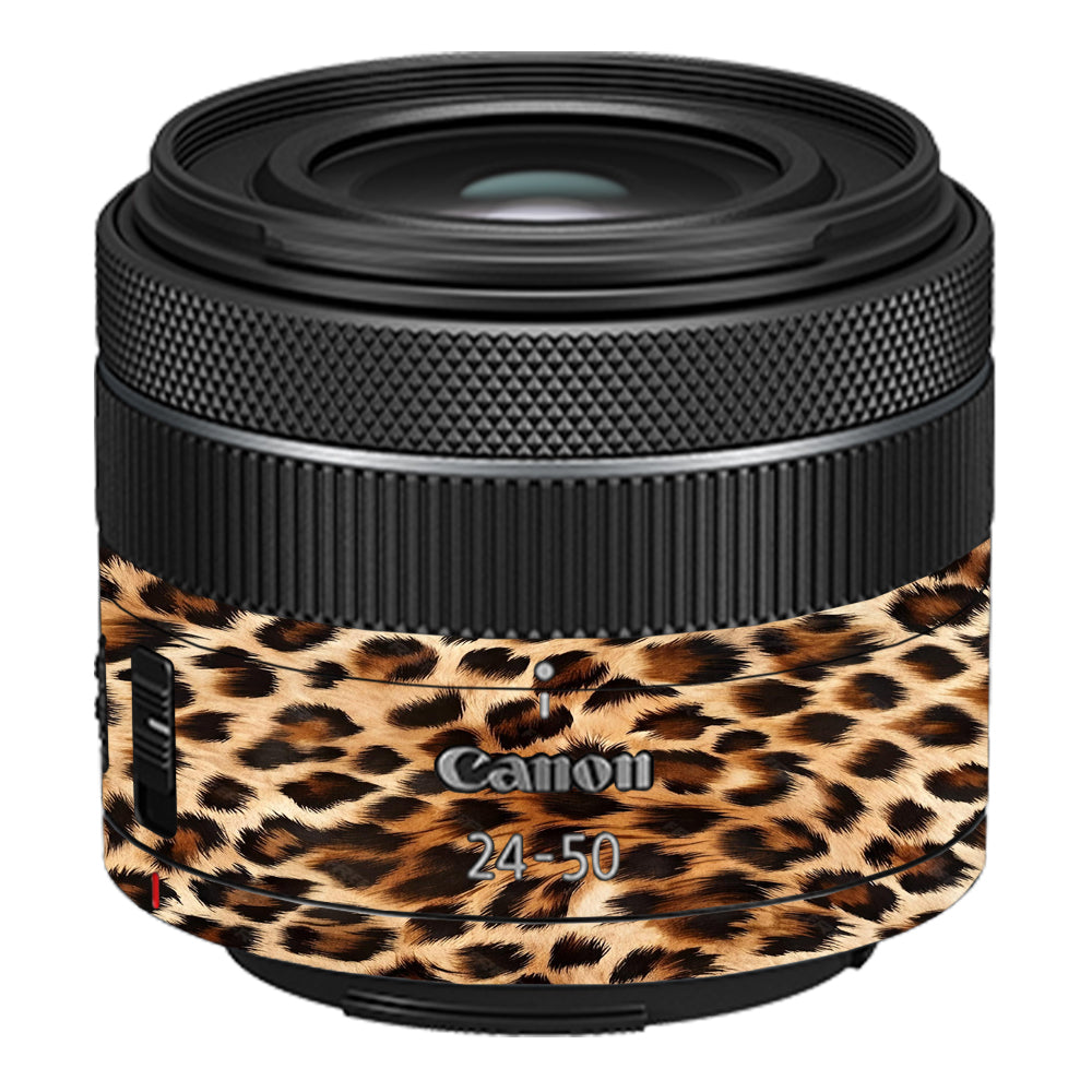 Classic Leopard Spots Canon RF 24–50mm f/4.5–6.3 IS STM Camera Lens Skin