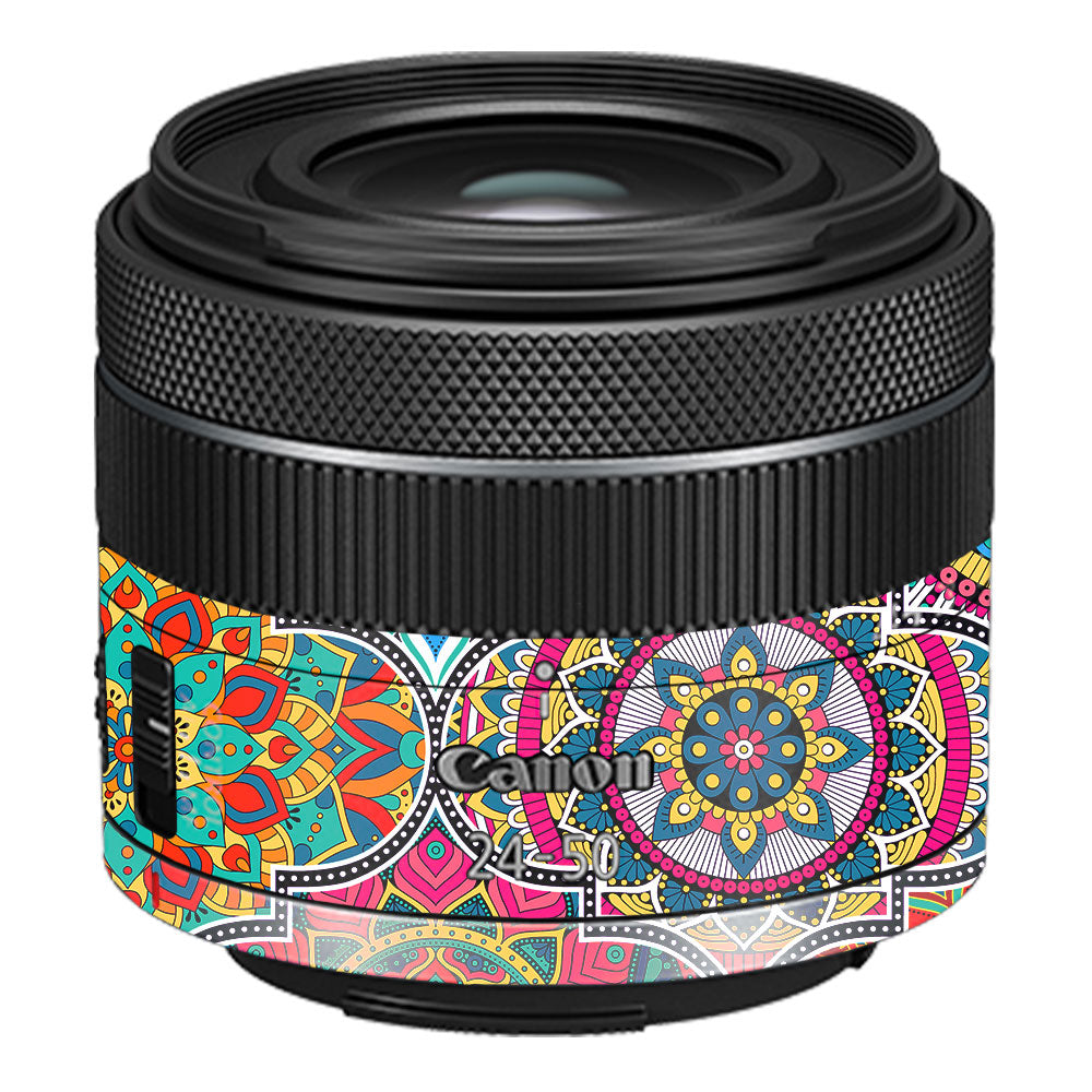 Boho Mandala Tile Pattern Canon RF 24–50mm f/4.5–6.3 IS STM Camera Lens Skin