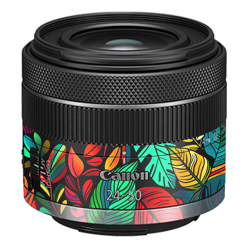 Tropical Jungle Leaves Canon RF 24–50mm f/4.5–6.3 IS STM Camera Lens Skin