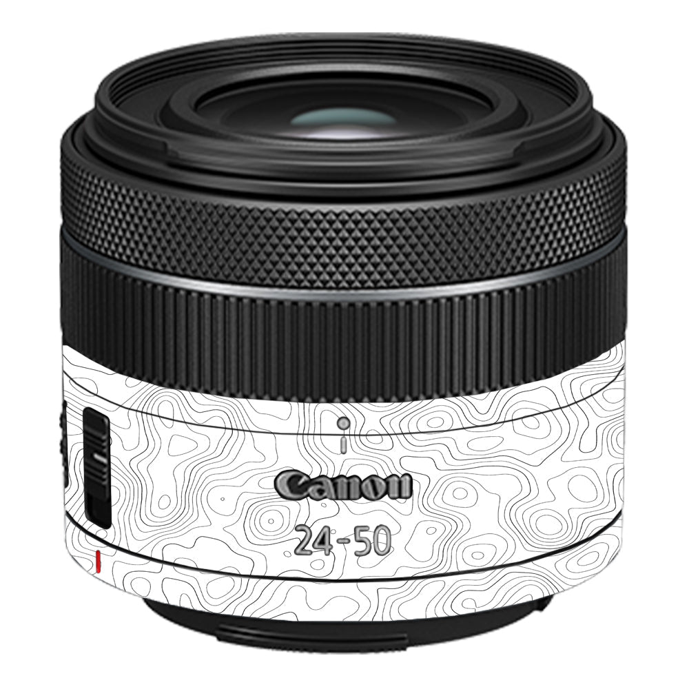 White Contour Design Canon RF 24–50mm f/4.5–6.3 IS STM Camera Lens Skin