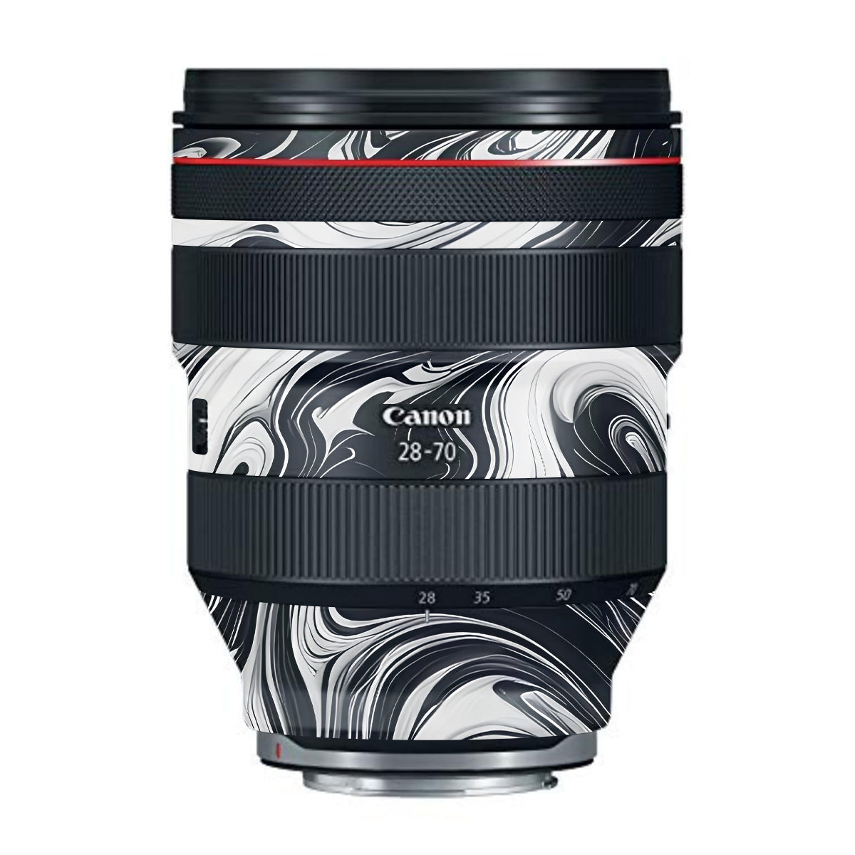 Black and White Marble Canon RF 28-70mm F/2L USM Camera Lens Skin