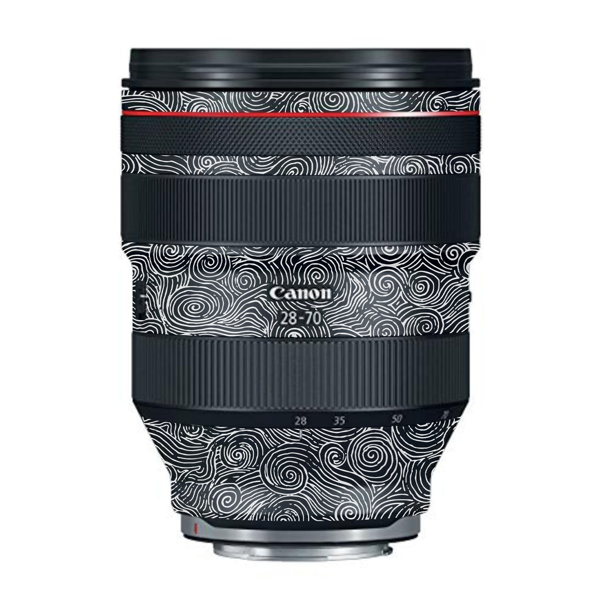 White Spirals Canon RF 28-70mm F/2L USM Camera Lens Skin