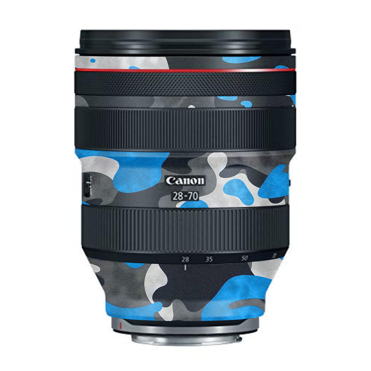 Blue Grey Camo Canon RF 28-70mm F/2L USM Camera Lens Skin