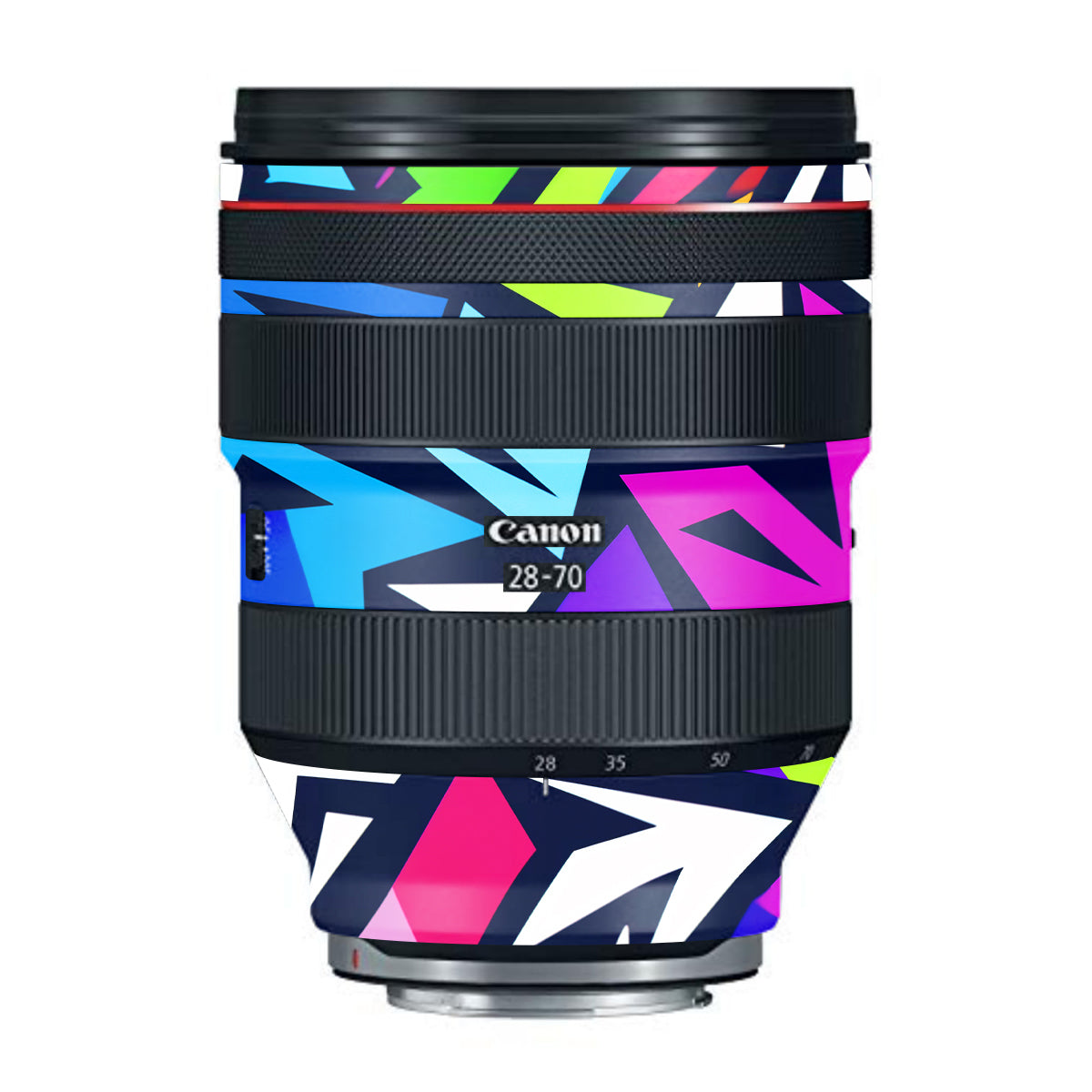 Bold Geometric Pop Canon RF 28-70mm F/2L USM Camera Lens Skin