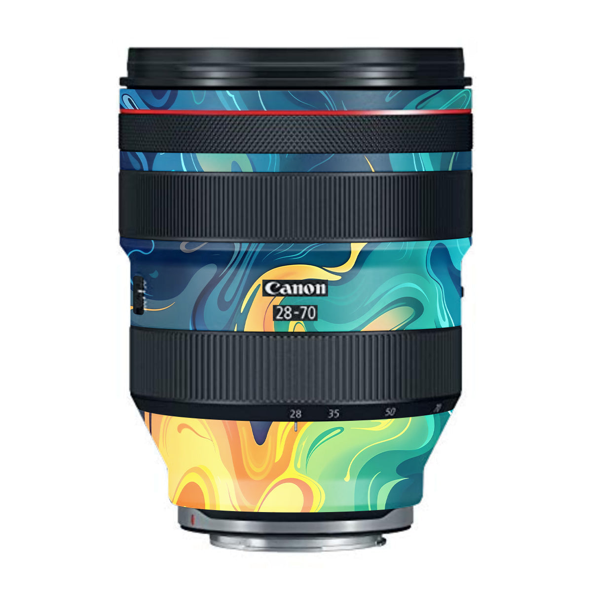 Rainbow Liquid Fusion Canon RF 28-70mm F/2L USM Camera Lens Skin