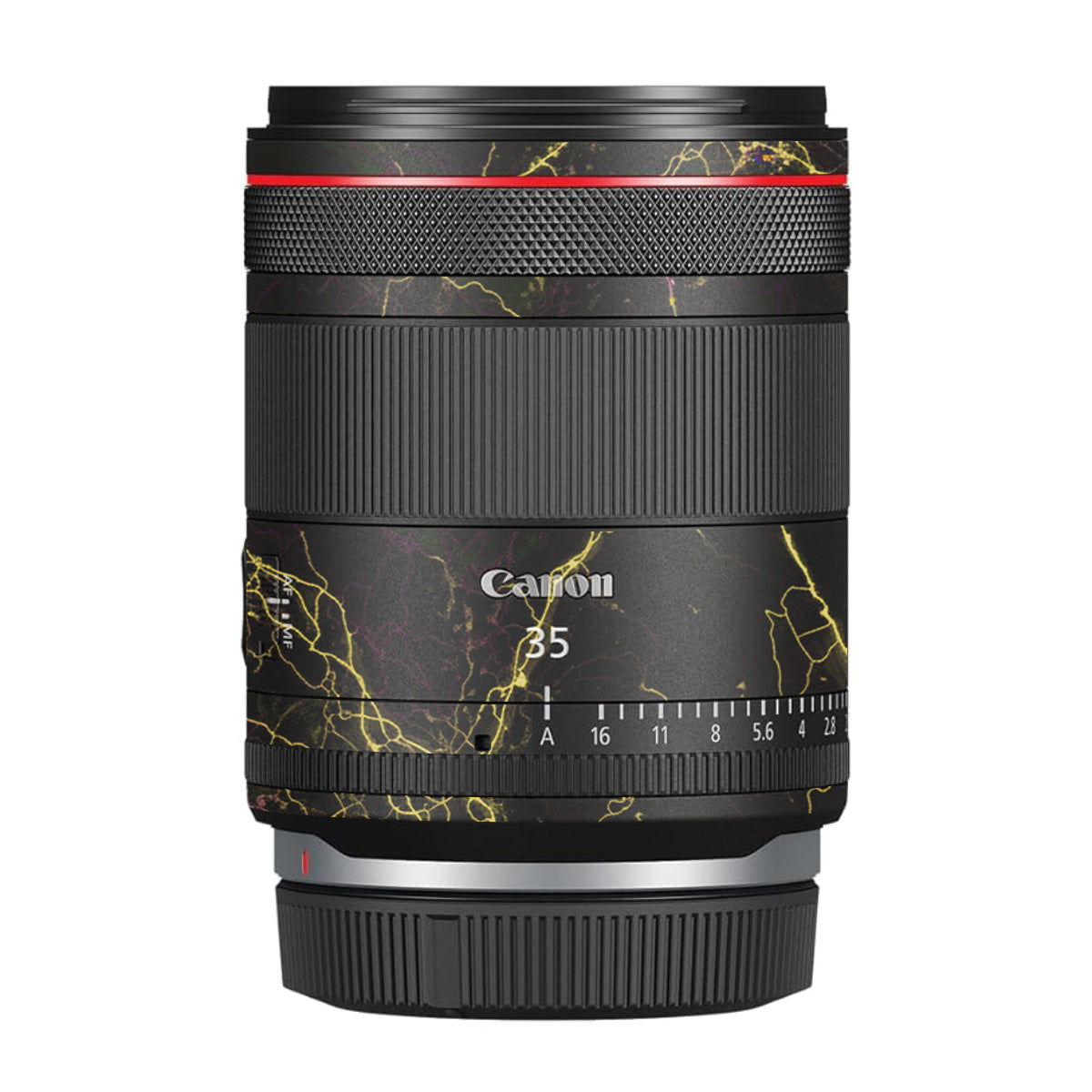 Electric Gold Veins Canon RF 35mm F/1.4 VCM Camera Lens Skin