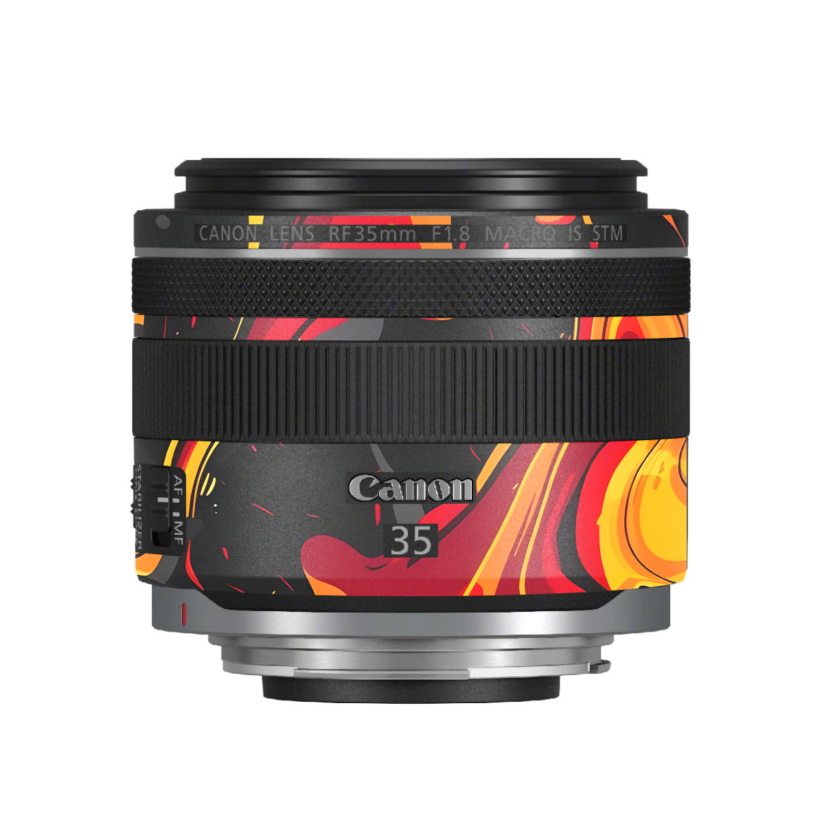 Lava Burst Canon RF 35mm F/1.8 Macro Camera Lens Skin