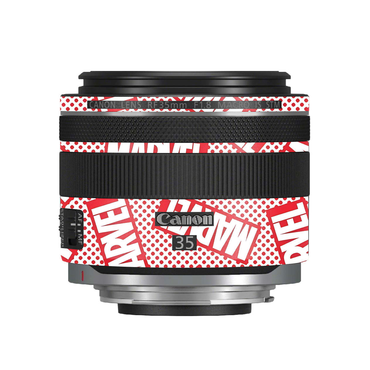Marvel Comics Canon RF 35mm F/1.8 Macro Camera Lens Skin
