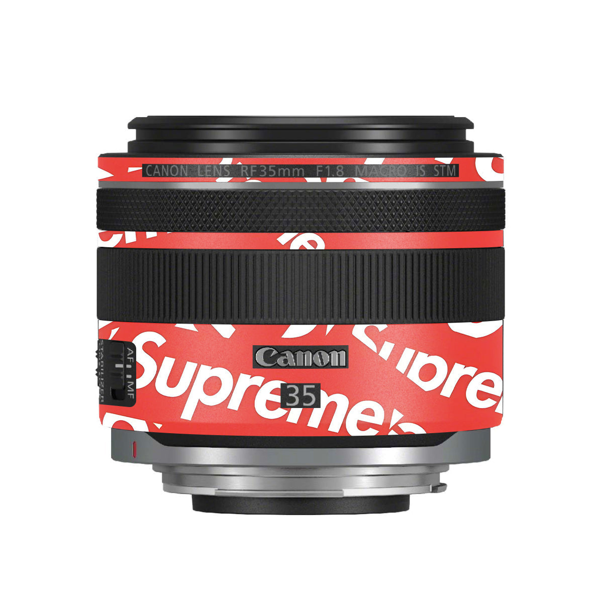 Supreme Red Canon RF 35mm F/1.8 Macro Camera Lens Skin