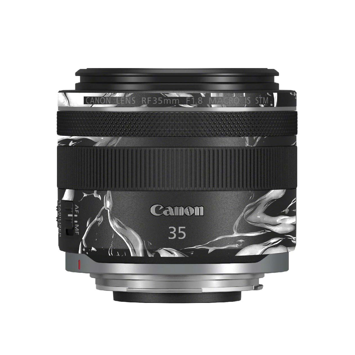 Venom Black Canon RF 35mm F/1.8 Macro Camera Lens Skin