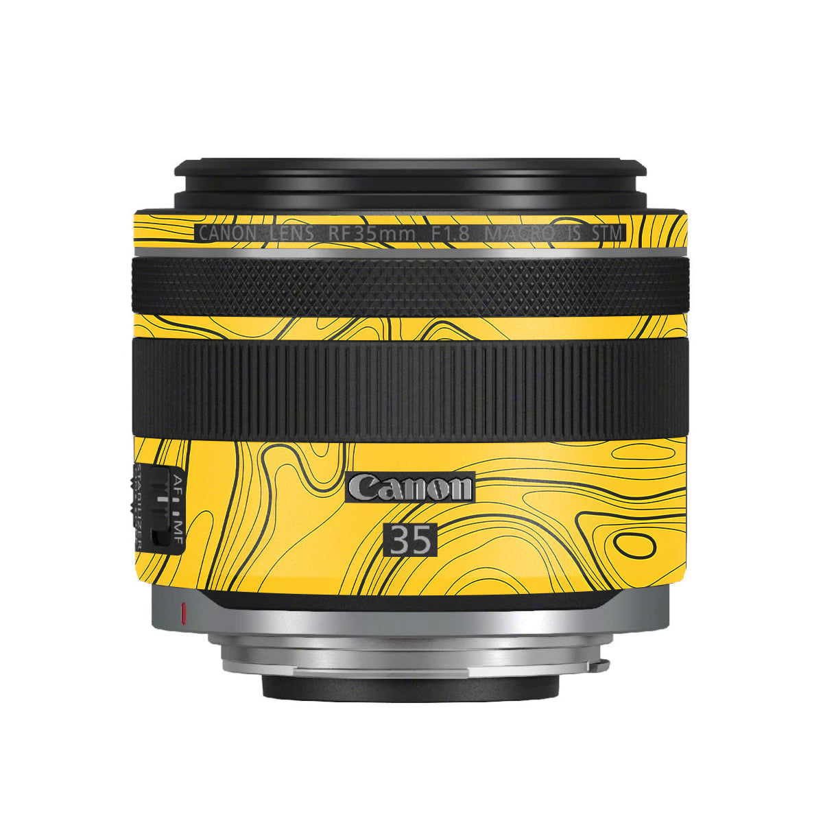 Topographic Map Pattern Canon RF 35mm F/1.8 Macro Camera Lens Skin