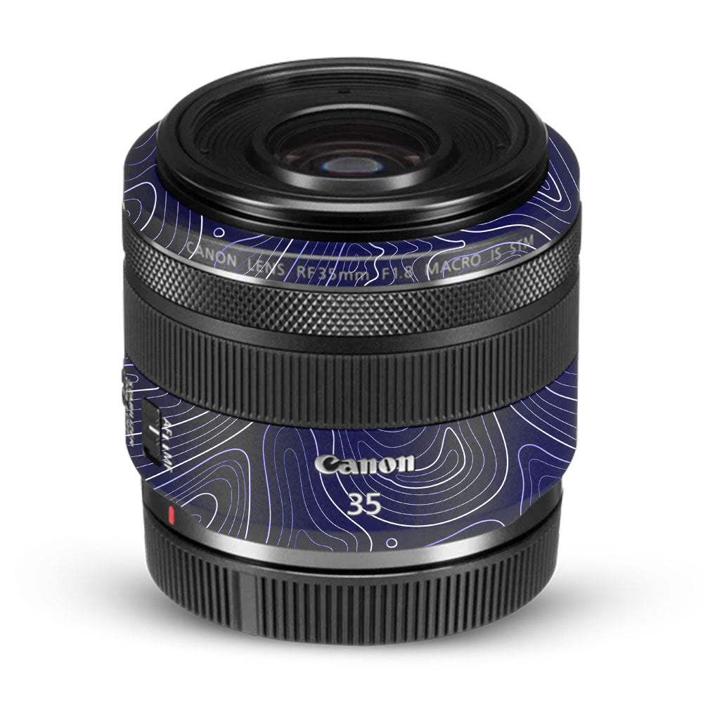 Deep Blue Contour Canon RF 35mm f/1.8 IS Macro STM Camera Lens Skin