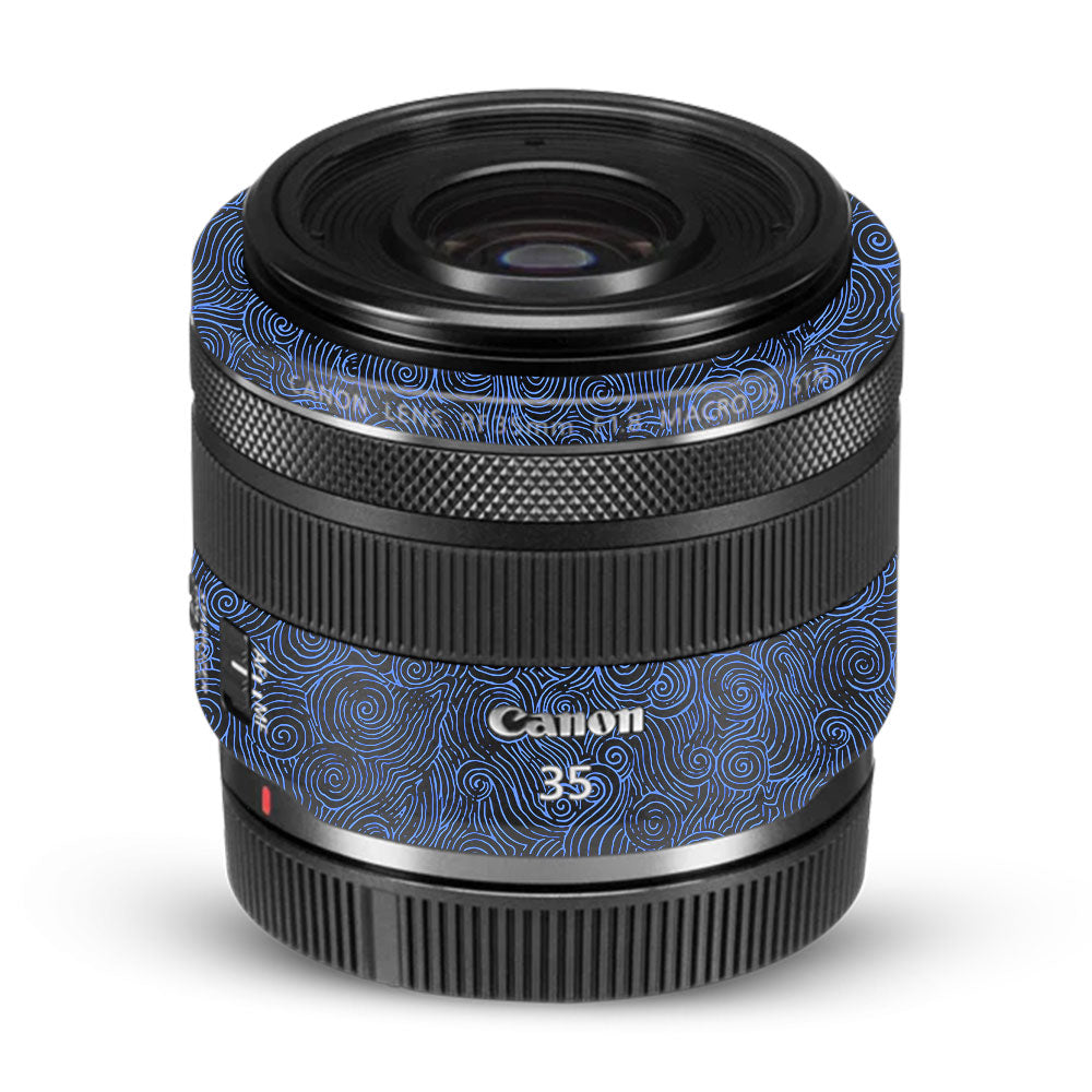 Blue Spirals Canon RF 35mm f/1.8 IS Macro STM Camera Lens Skin