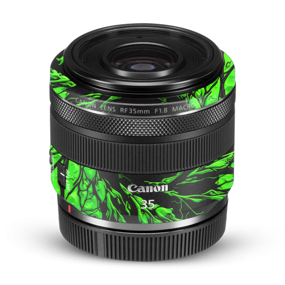Venom Green Canon RF 35mm f/1.8 IS Macro STM Camera Lens Skin
