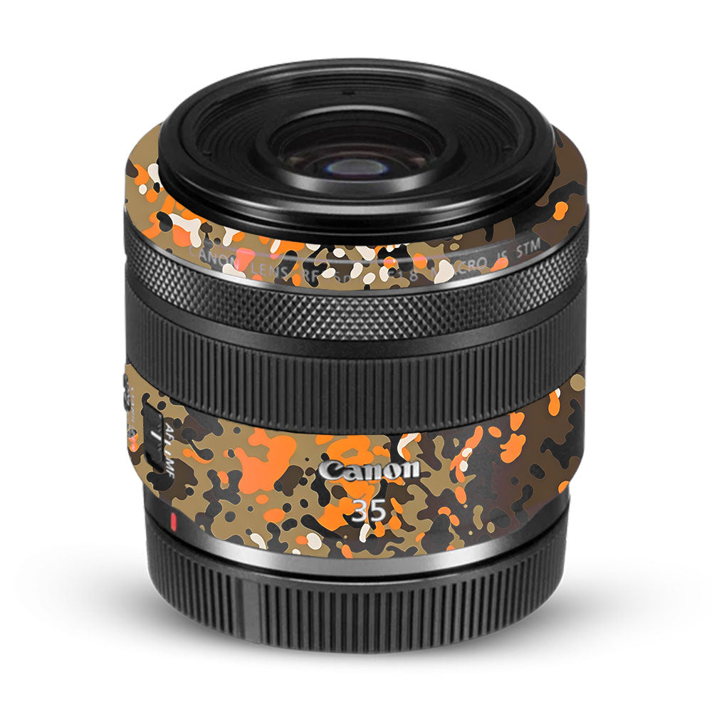 Orange Brown Spot  Canon RF 35mm f/1.8 IS Macro STM Camera Lens Skin