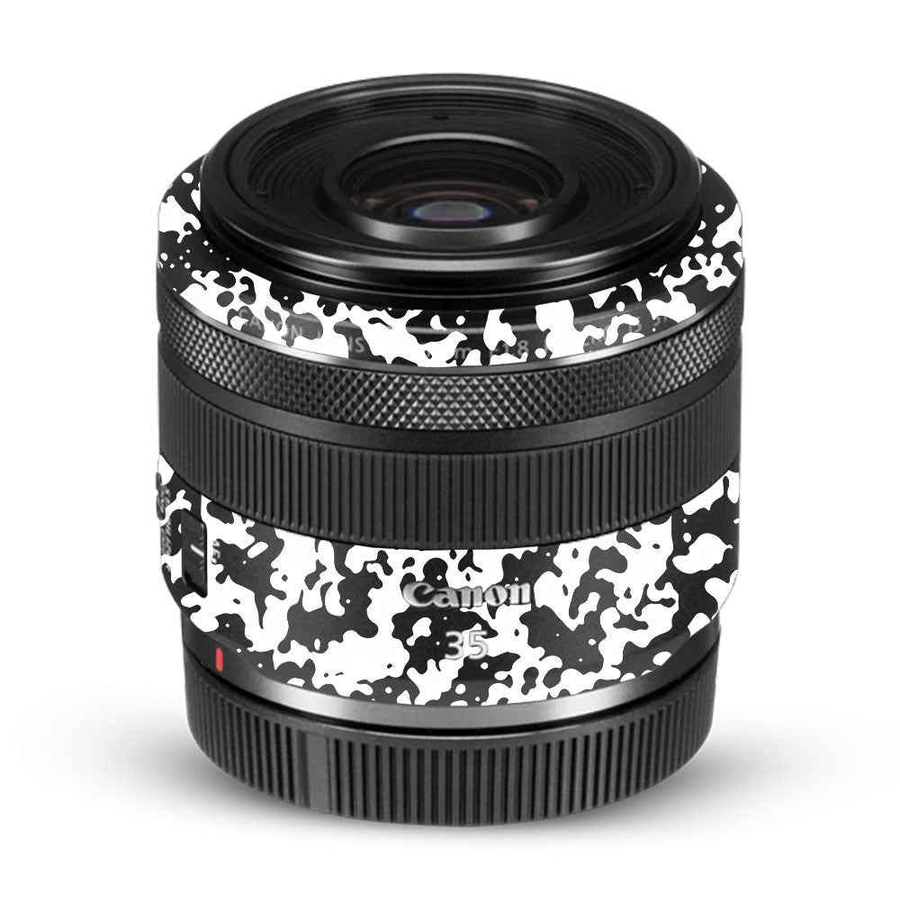 Snow Camo Canon RF 35mm f/1.8 IS Macro STM Camera Lens Skin