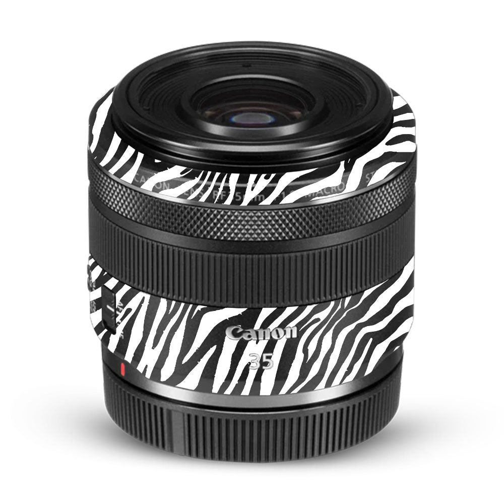 Classic Zebra Stripes Canon RF 35mm f/1.8 IS Macro STM Camera Lens Skin