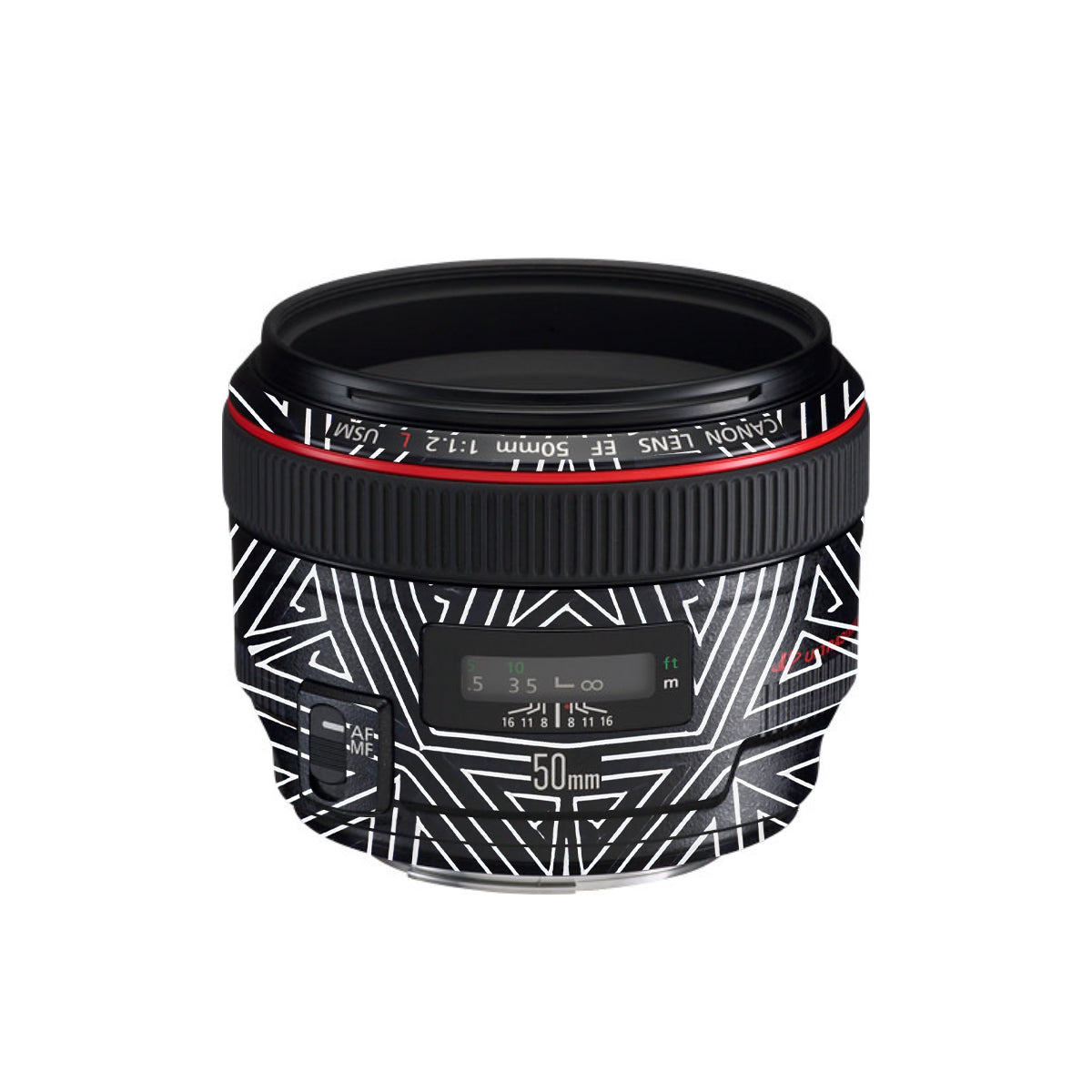 Geometric Pattern Canon EF 50mm F/1.2 L USM Camera Lens Skin