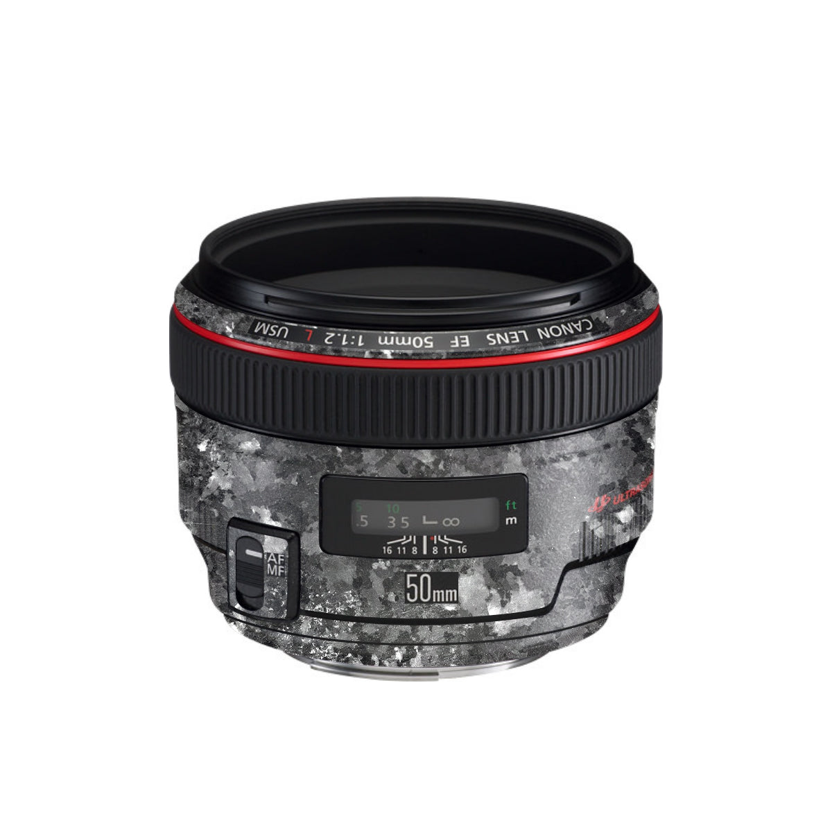 Black Granite Canon EF 50mm F/1.2 L USM Camera Lens Skin