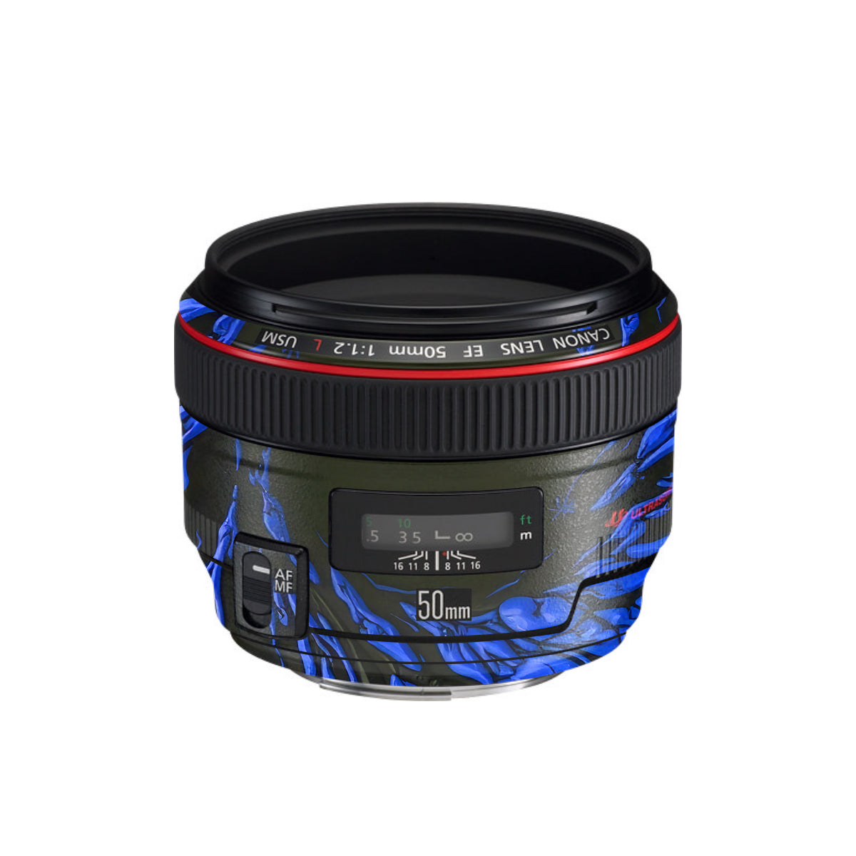 Venom Blue Canon EF 50mm F/1.2 L USM Camera Lens Skin