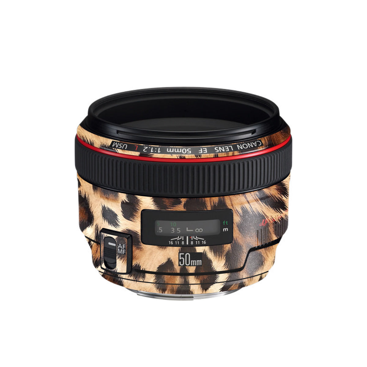 Classic Leopard Spots Canon EF 50mm F/1.2 L USM Camera Lens Skin