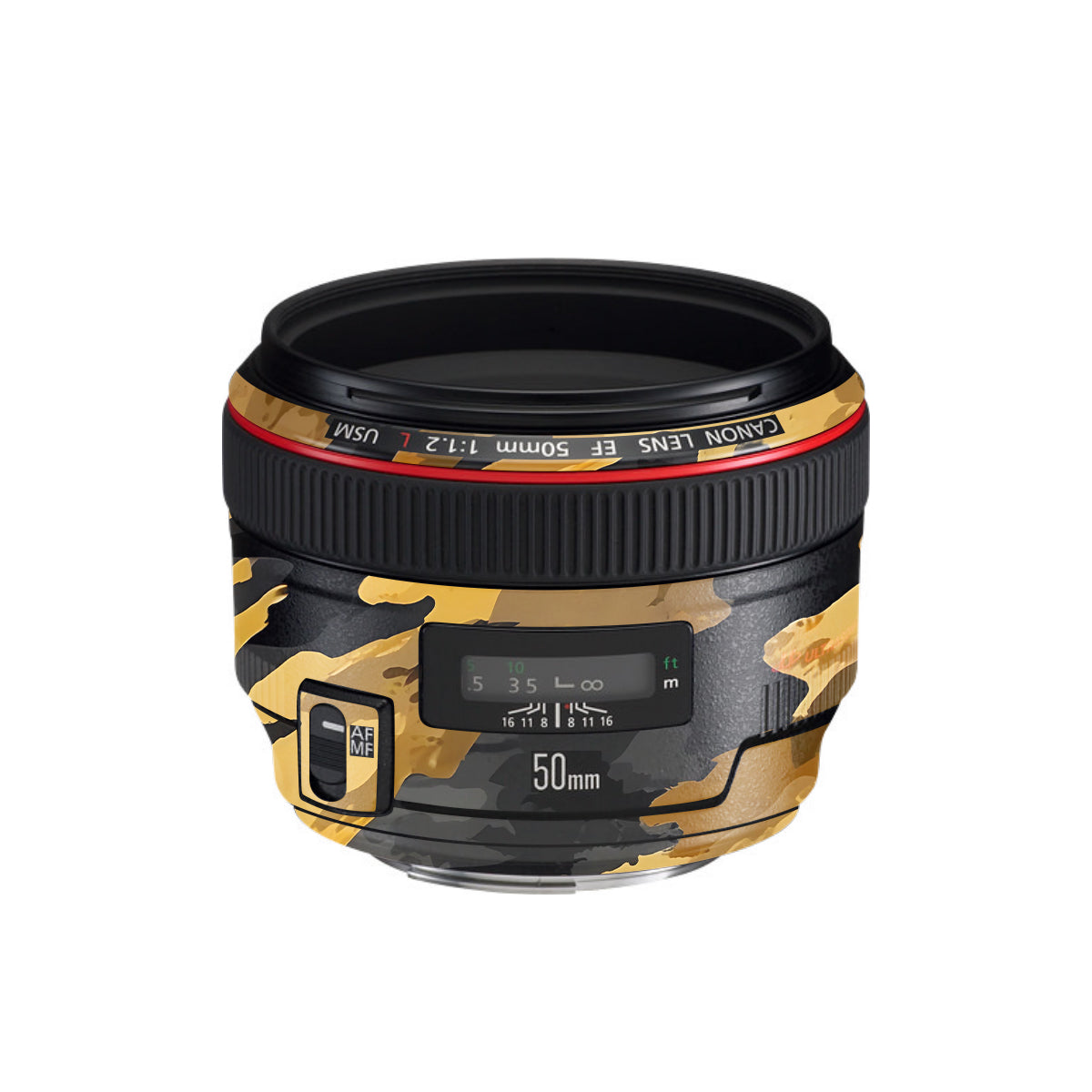 Camo Tiger Blend Canon EF 50mm F/1.2 L USM Camera Lens Skin