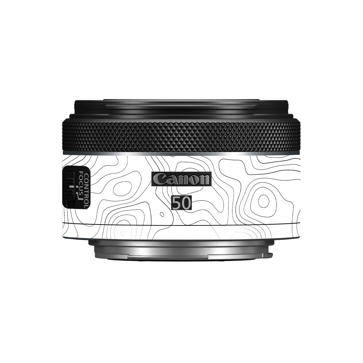 White Contour Design Canon RF 50mm F/1.8 STM Camera Lens Skin