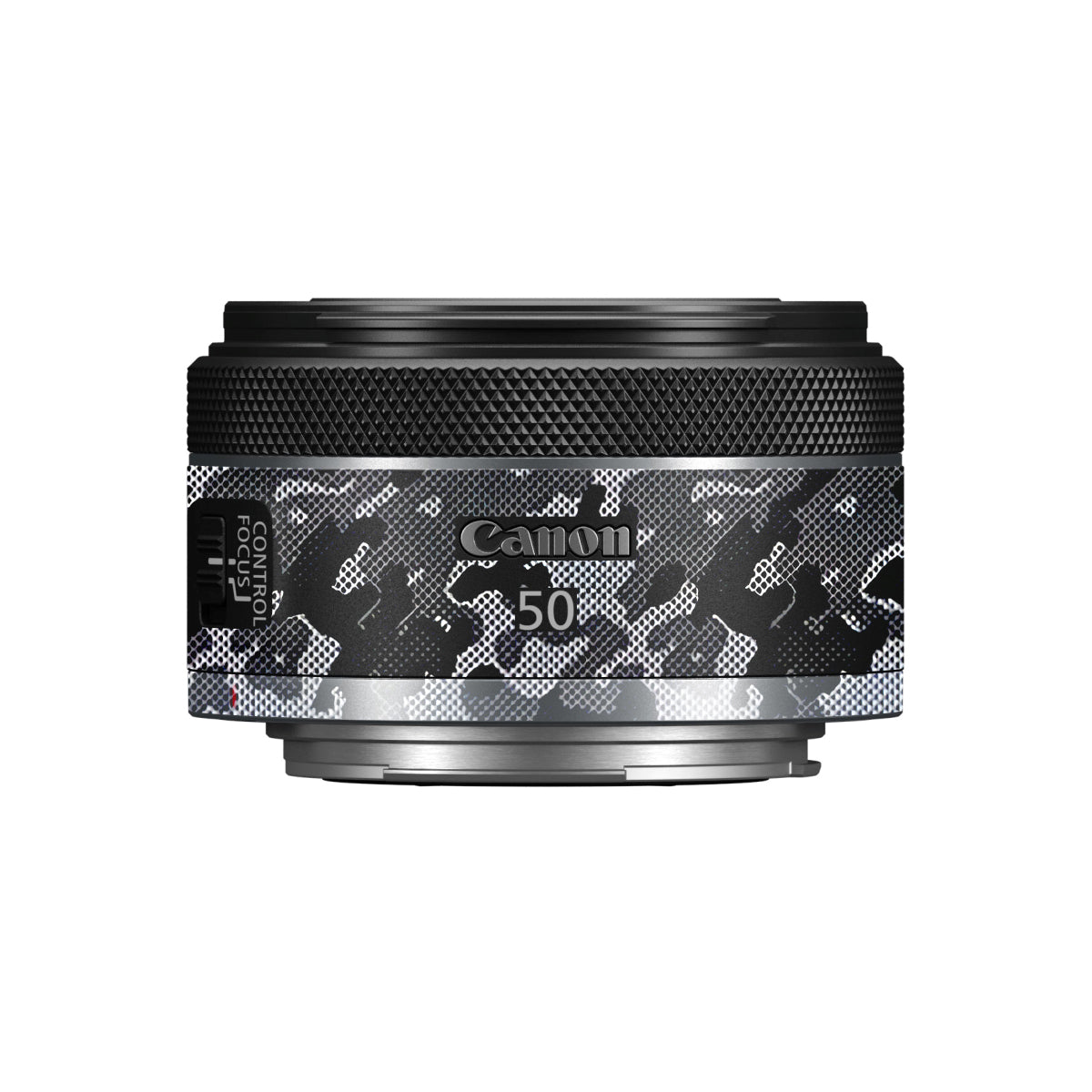 Stealth Grey Camo Canon RF 50mm F/1.8 STM Camera Lens Skin