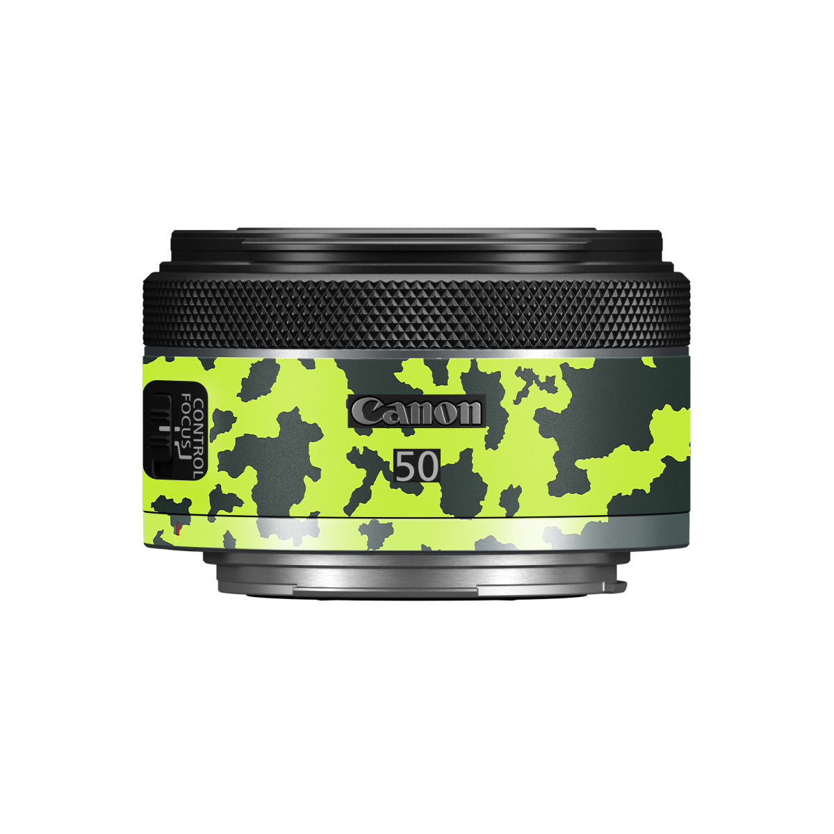 Neon Green Splatter Canon RF 50mm F/1.8 STM Camera Lens Skin