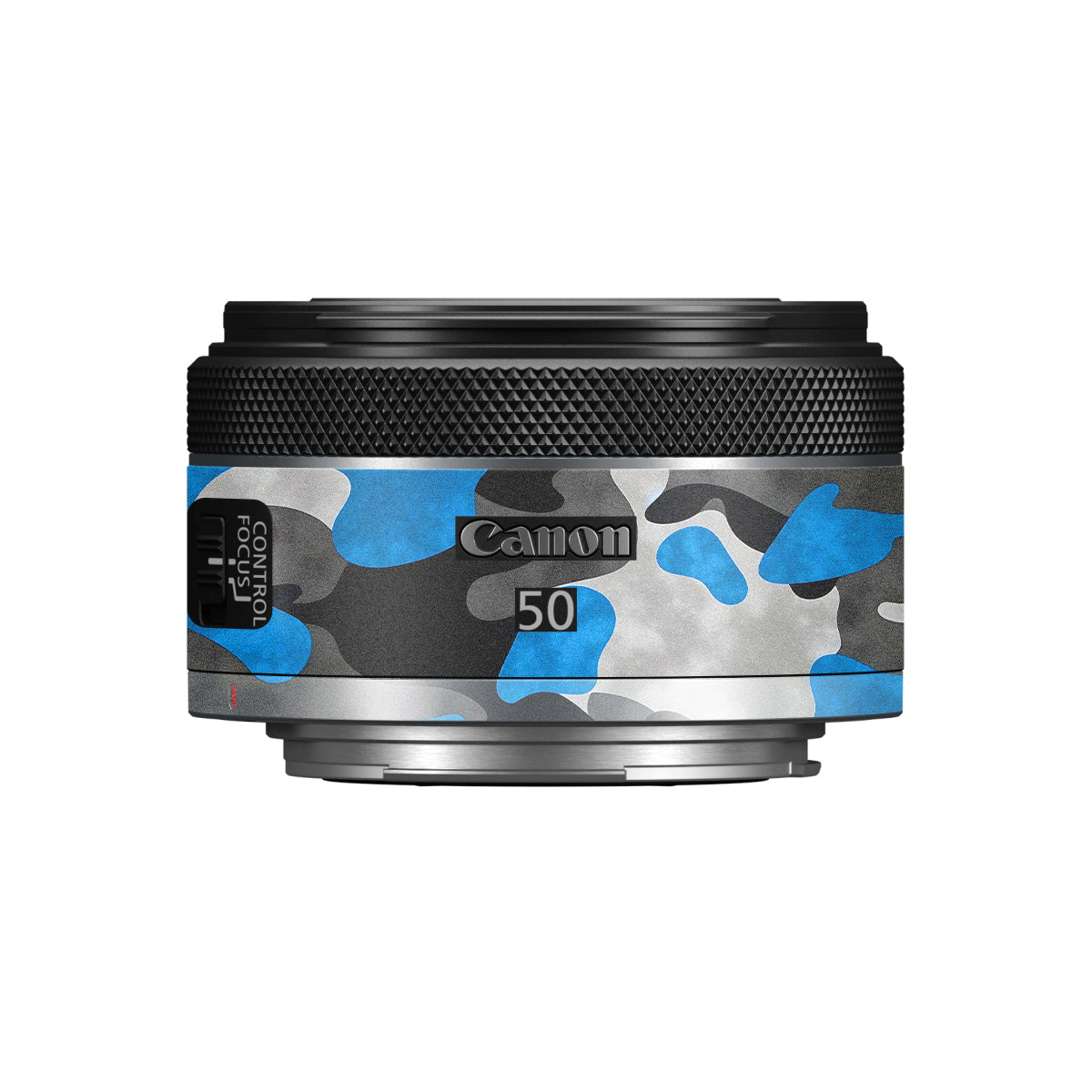 Blue Grey Camo Canon RF 50mm F/1.8 STM Camera Lens Skin