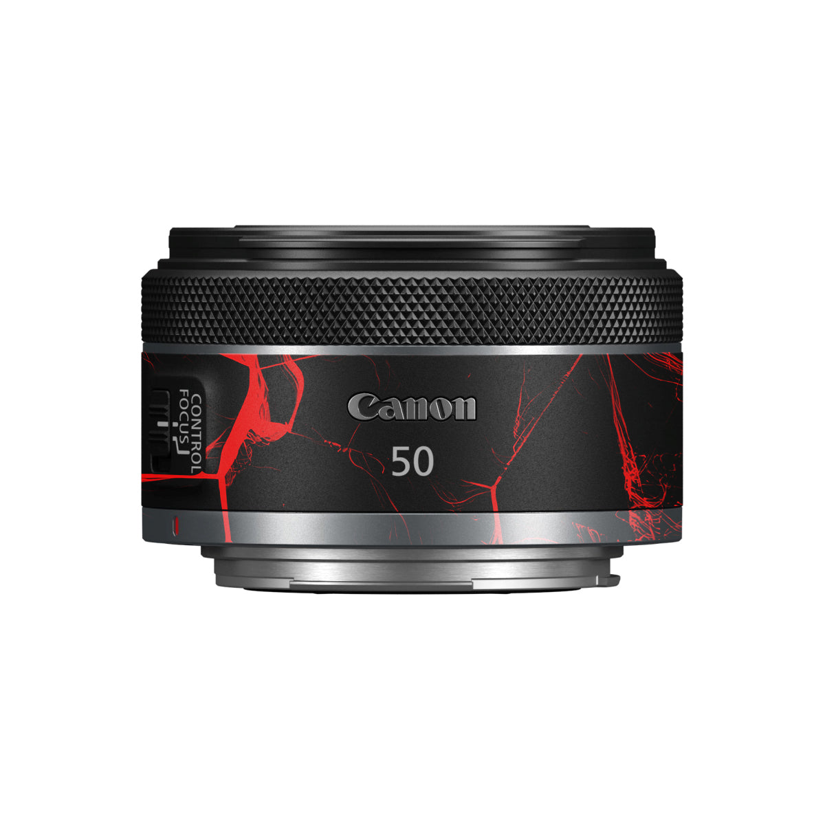 Red Neural Grid Canon RF 50mm F/1.8 STM Camera Lens Skin