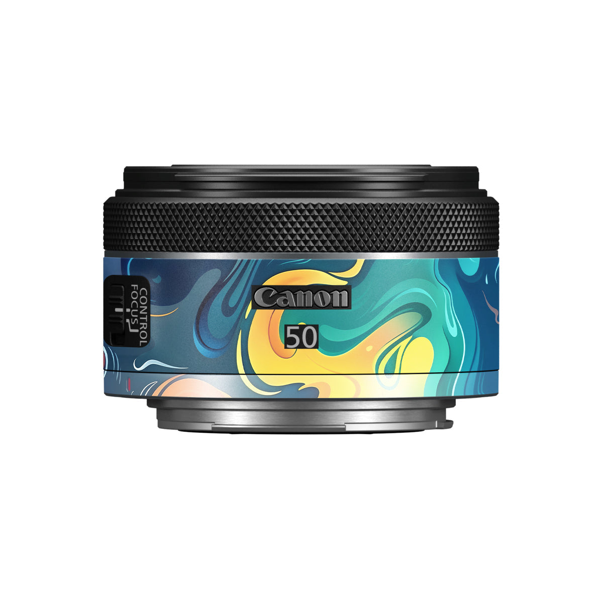 Rainbow Liquid Fusion Canon RF 50mm F/1.8 STM Camera Lens Skin