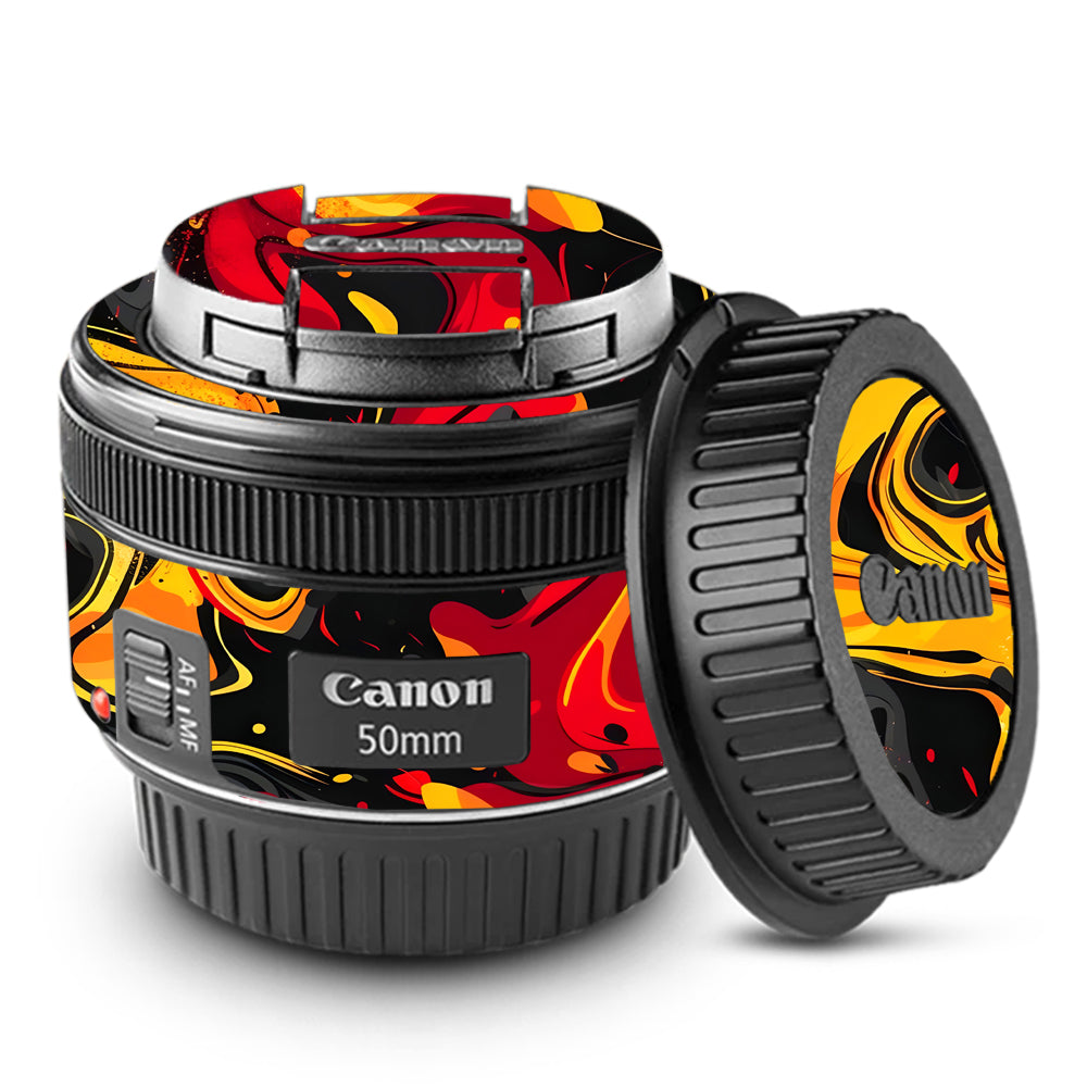 Lava Burst Canon EF 50mm f/1.8 STM Camera Lens Skin