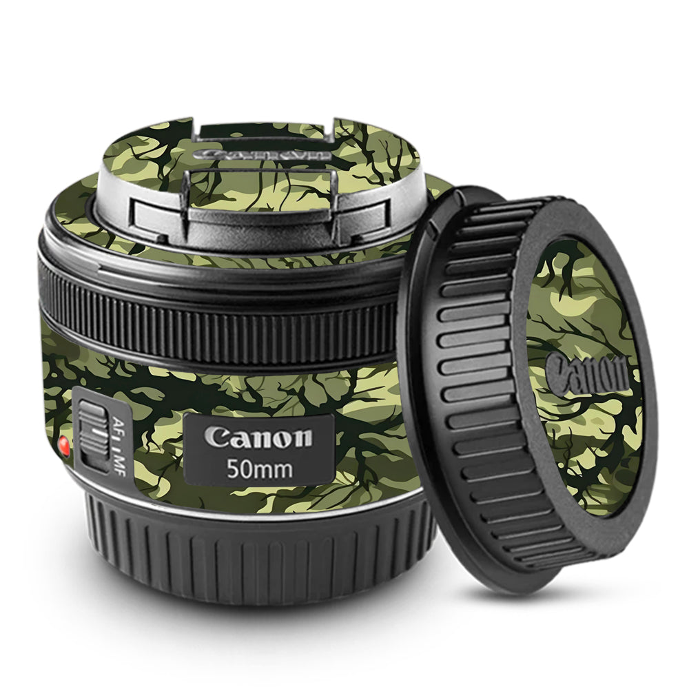 Green Tangled Vines Canon EF 50mm f/1.8 STM Camera Lens Skin