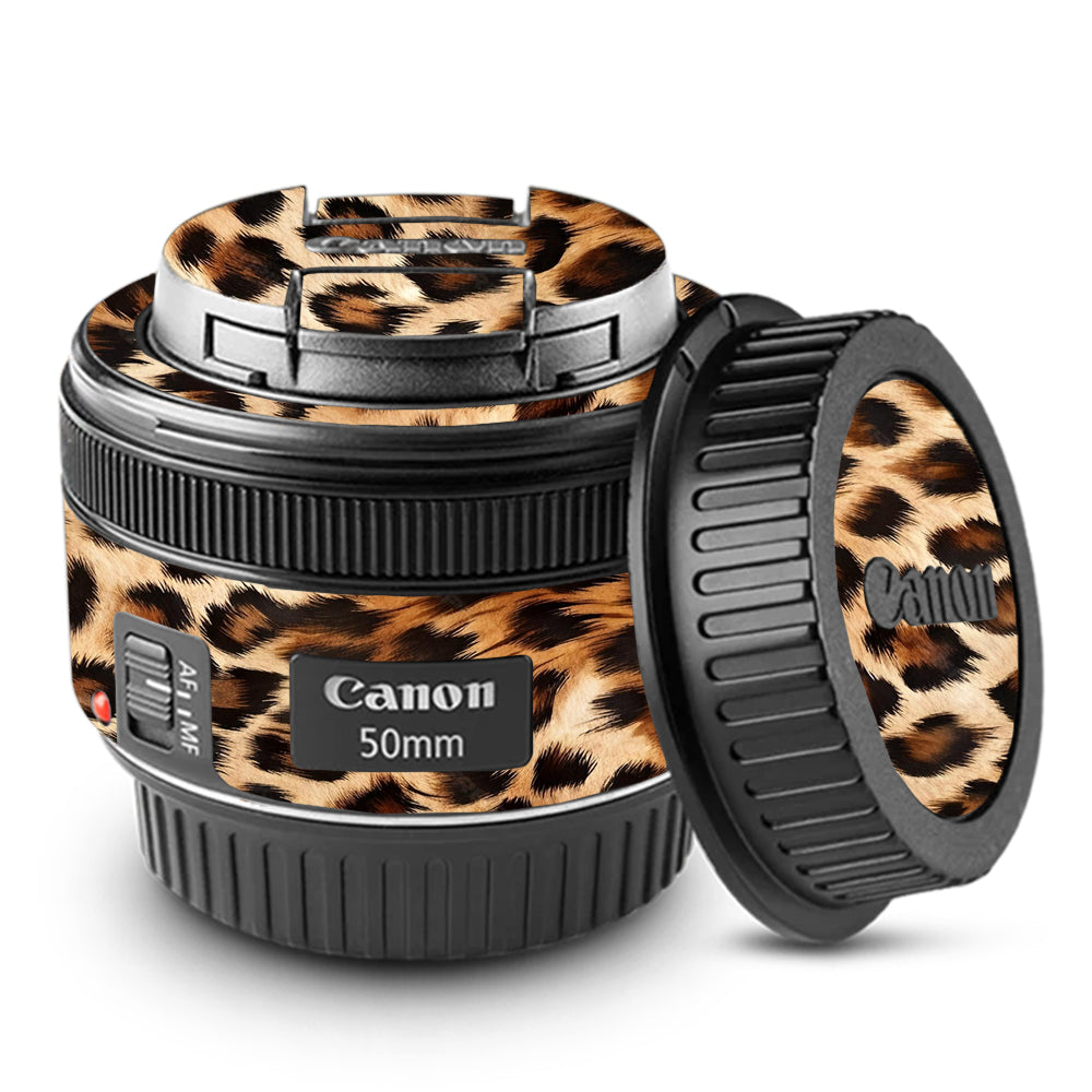 Classic Leopard Spots Canon EF 50mm f/1.8 STM Camera Lens Skin