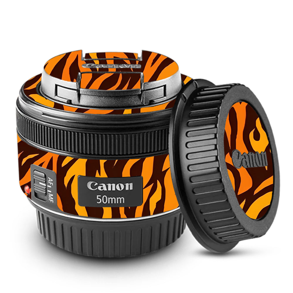 Wild Tiger Stripes Canon EF 50mm f/1.8 STM Camera Lens Skin