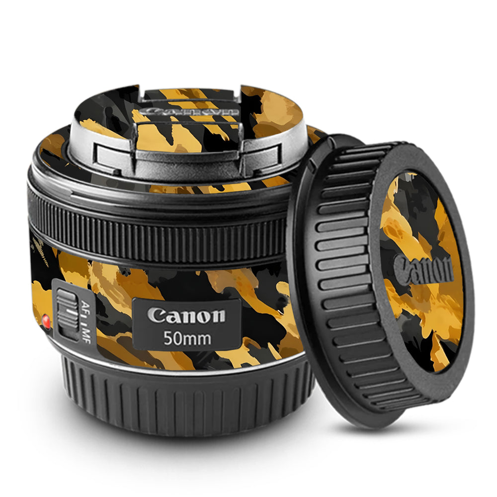 Camo Tiger Blend Canon 50mm Camera Lens Skin