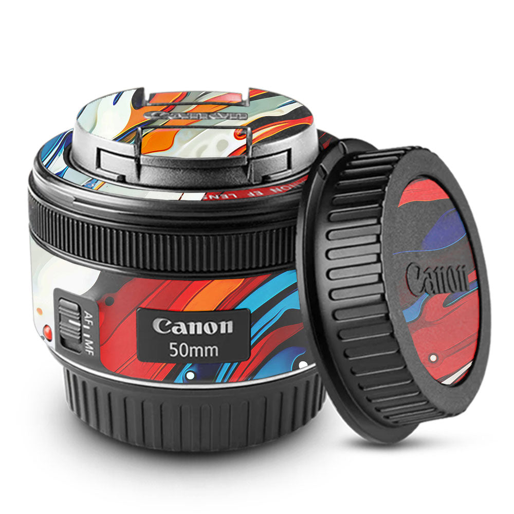 Fire & Ice Flow Canon EF 50mm f/1.8 STM Camera Lens Skin