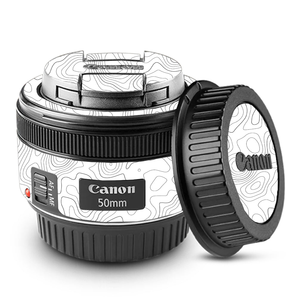 White Contour Design Canon EF 50mm f/1.8 STM Camera Lens Skin