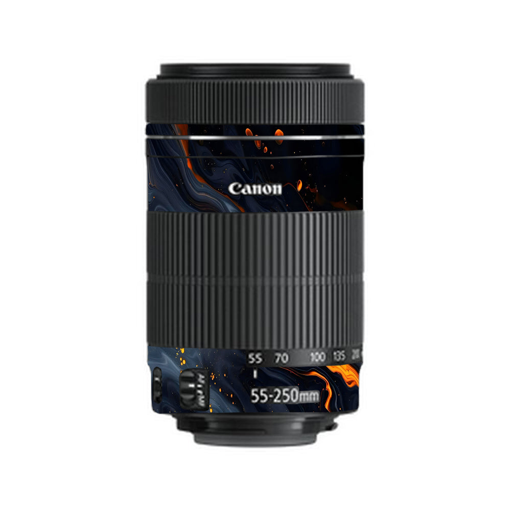 Lava Marble Canon EF-S 55–250mm f/4–5.6 IS STM Camera Lens Skin
