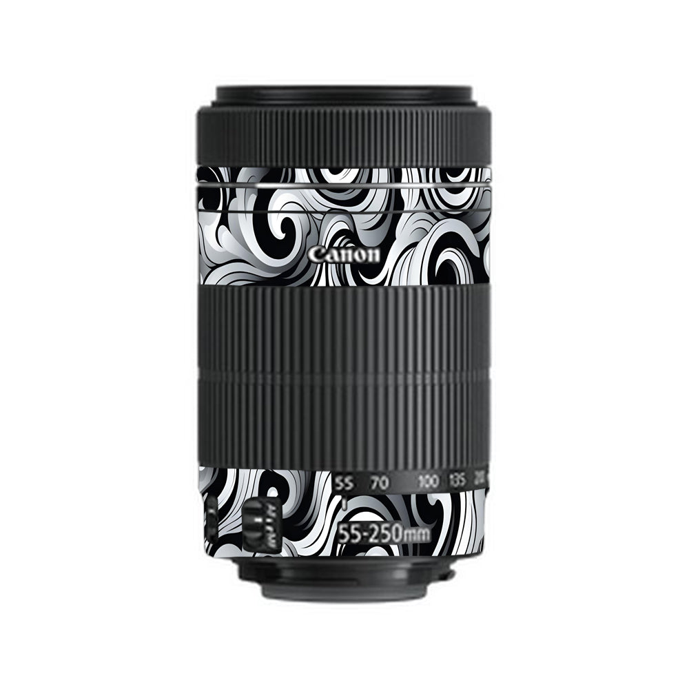 Smoke Swirl Canon 55-250mm Camera Lens Skin