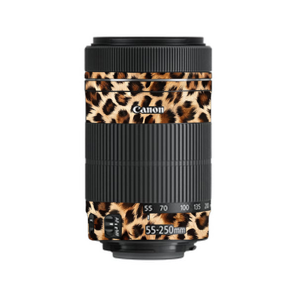 Classic Leopard Spots Canon EF-S 55–250mm f/4–5.6 IS STM Camera Lens Skin