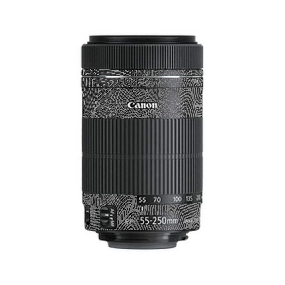 Monochrome Line Maze Canon EF-S 55–250mm f/4–5.6 IS STM Camera Lens Skin