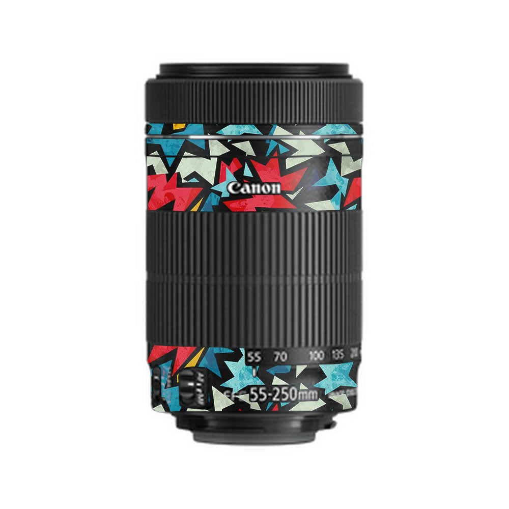Pop Art Lightning Canon EF-S 55–250mm f/4–5.6 IS STM Camera Lens Skin
